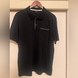 Banana Republic Luxe Touch Performance Polo Shirt, black